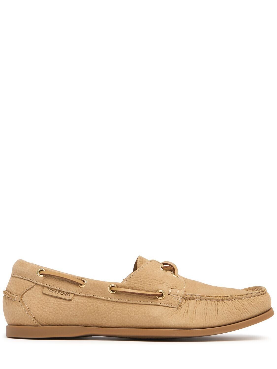 Tom Ford TOM FORD Robin Peanut/Amber Nubuck Loafers Size US 8.5 / IT 38.5 - 1 Thumbnail