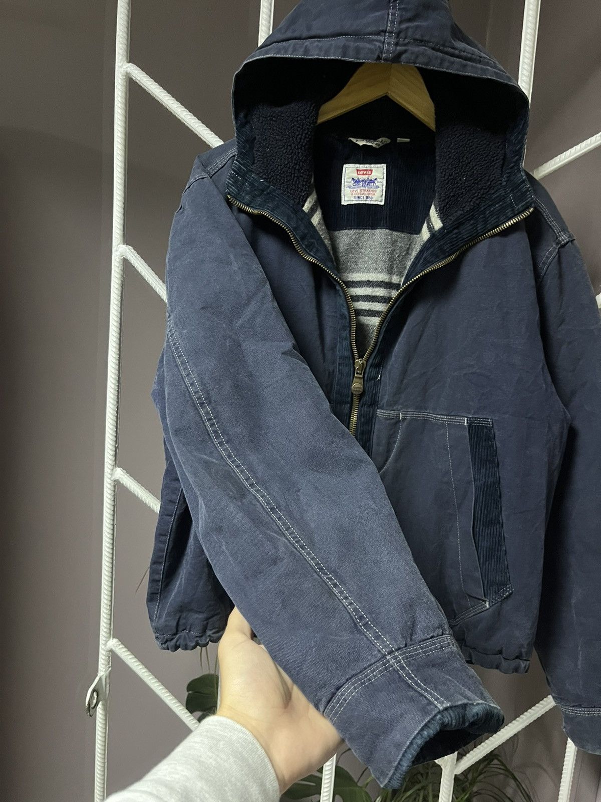 Levi's Vintage Clothing RARE Vintage Levis Italy Denim Wool Jacket Size US L / EU 52-54 / 3 - 2 Thumbnail
