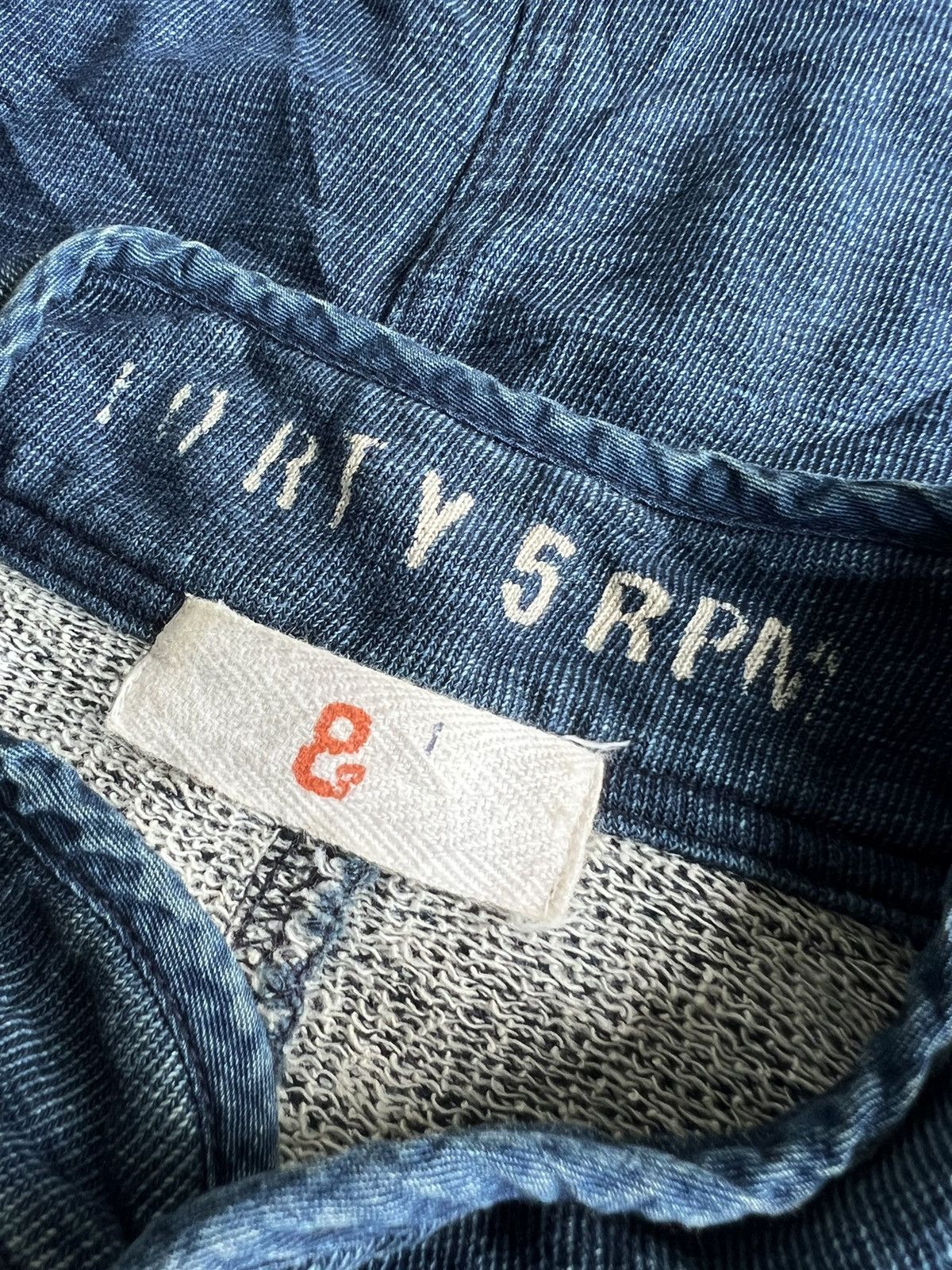 45rpm Vintage Forty Five 45RPM Indigo Big Pocket Button Jacket Size US S / EU 44-46 / 1 - 8 Thumbnail