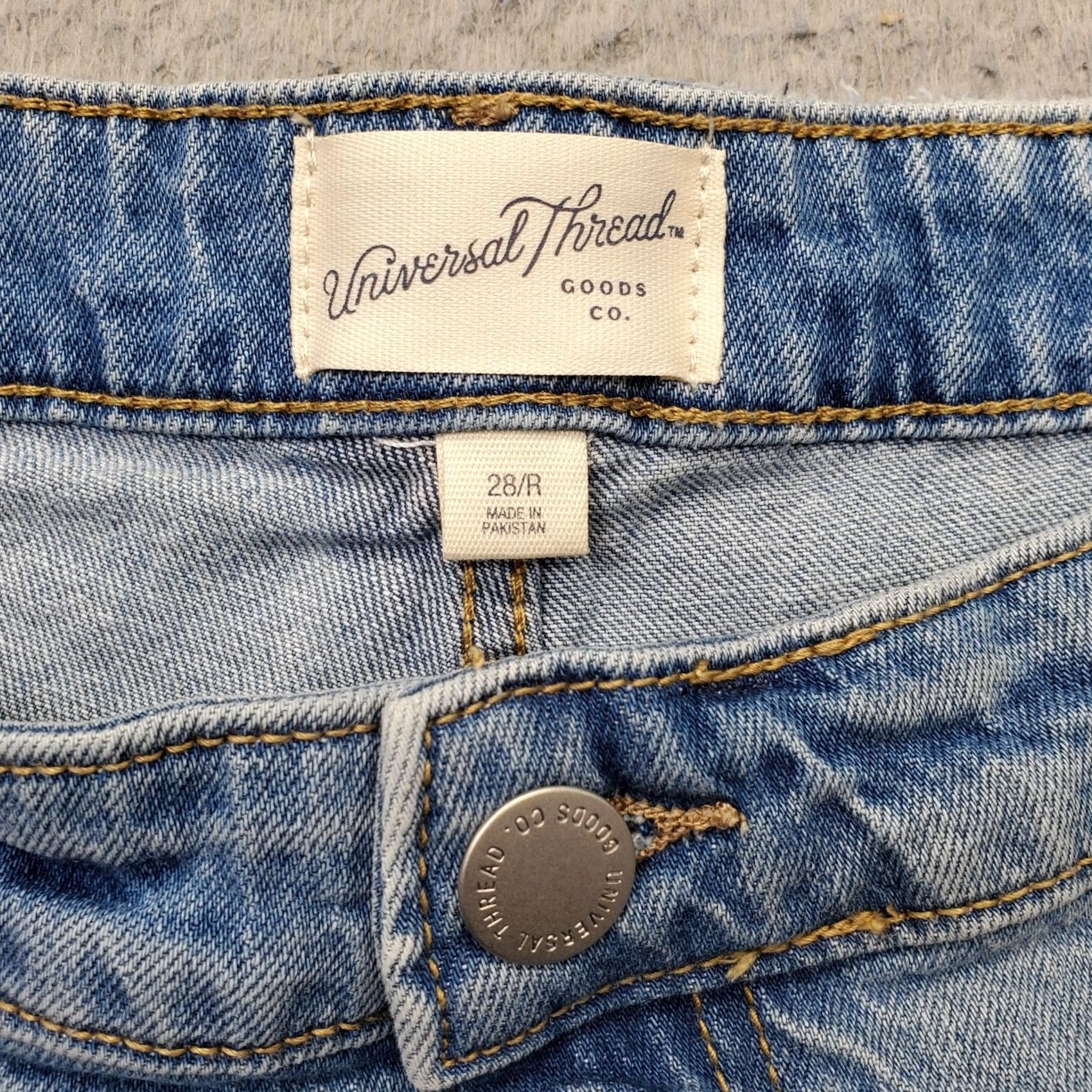 Vintage Universal Thread Skinny Jeans Women 28/R Blue Denim High Rise Distressed Stretch Jeans (Size 28, Womens) Size 28" / US 6 / IT 42 - 7 Thumbnail