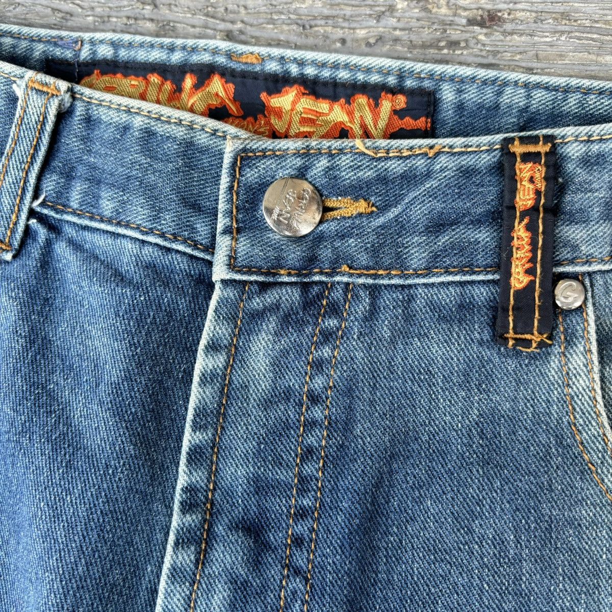 If Six Was Nine × Japanese Brand × Le Grande Bleu (L.G.B.) Gorrila Flare vintage blue seawash bootcut jeans Size US 30 / EU 46 - 3 Thumbnail