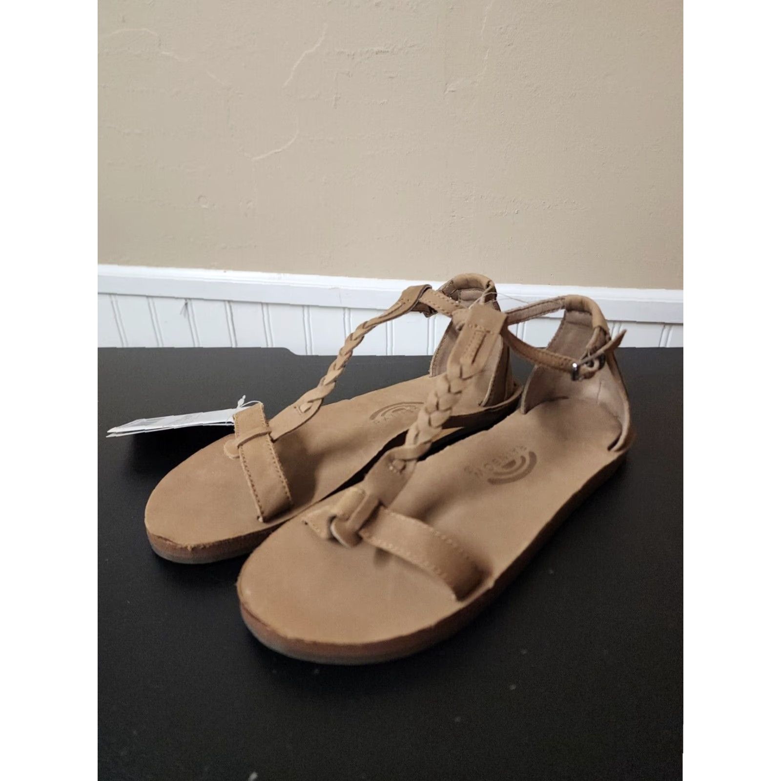 Rainbow VINTAGE Rainbow Calafia Sandal Women US 11 Leather Braided Dark Brown NWT Calafia Rainbow Sandals Womens 11 Leather Braided Sandal Dark Brown NWT Size US 11 / IT 41 - 2 Thumbnail