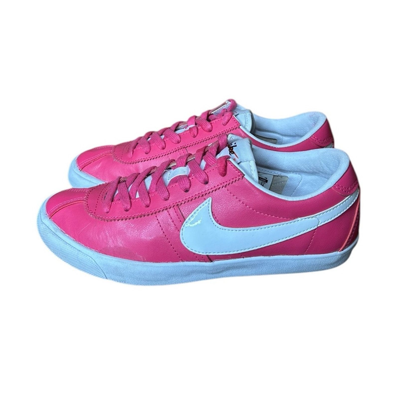 Nike Nike Bruin Lite Sneakers Athletic Shoes 7 Pink White Leather Size US 7 / IT 37 - 6 Thumbnail