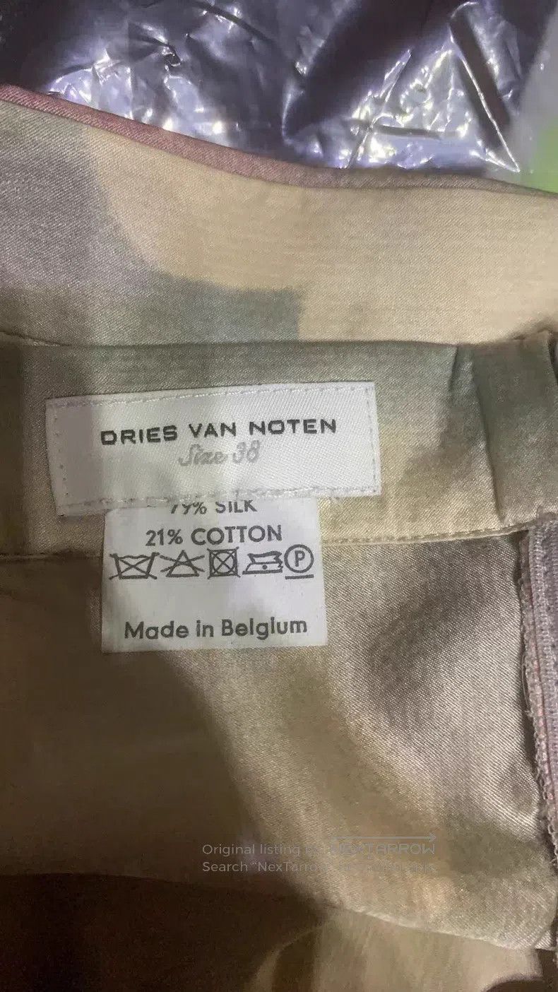 Dries Van Noten Dries Van Noten Silk Printed Midi Skirt Size 25" / US 0 / IT 36 - 4 Thumbnail