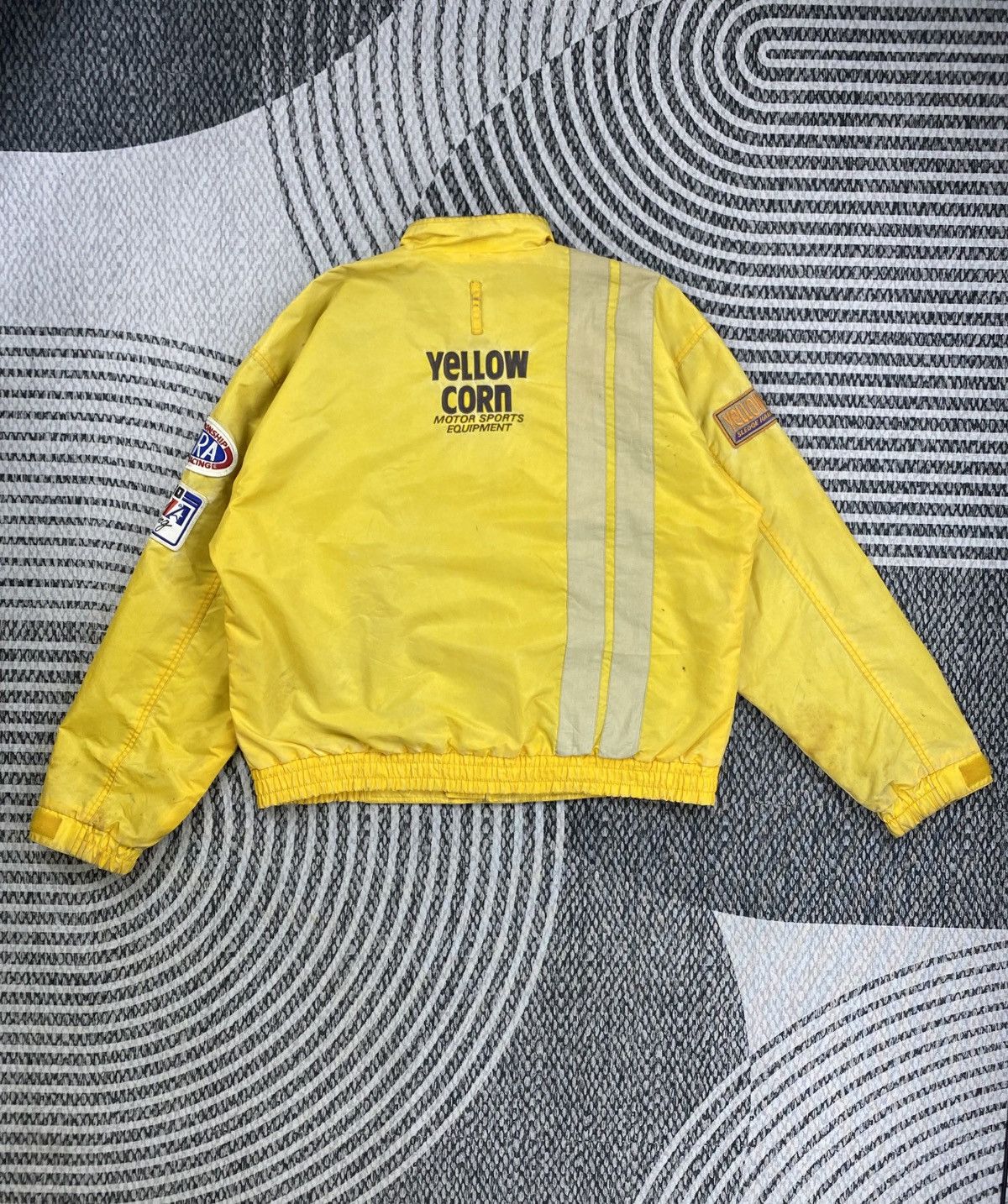 YELLOW CORN Vintage Yellow Corn Sledge Hammer Racing Zipper Jacket Size US XL / EU 56 / 4 - 2 Thumbnail