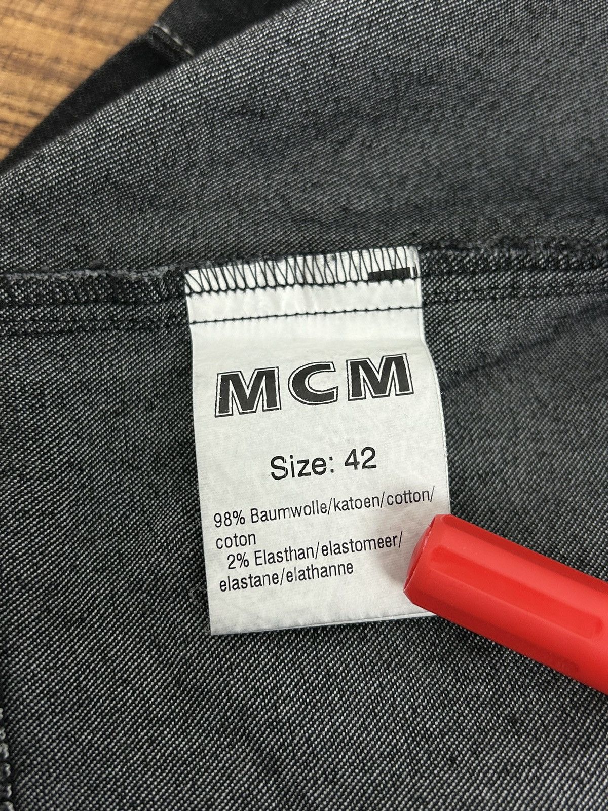 MCM Vintage MCM Jeans Denim Luxury Trucker Jacket Size 42 Size M / US 6-8 / IT 42-44 - 10 Thumbnail