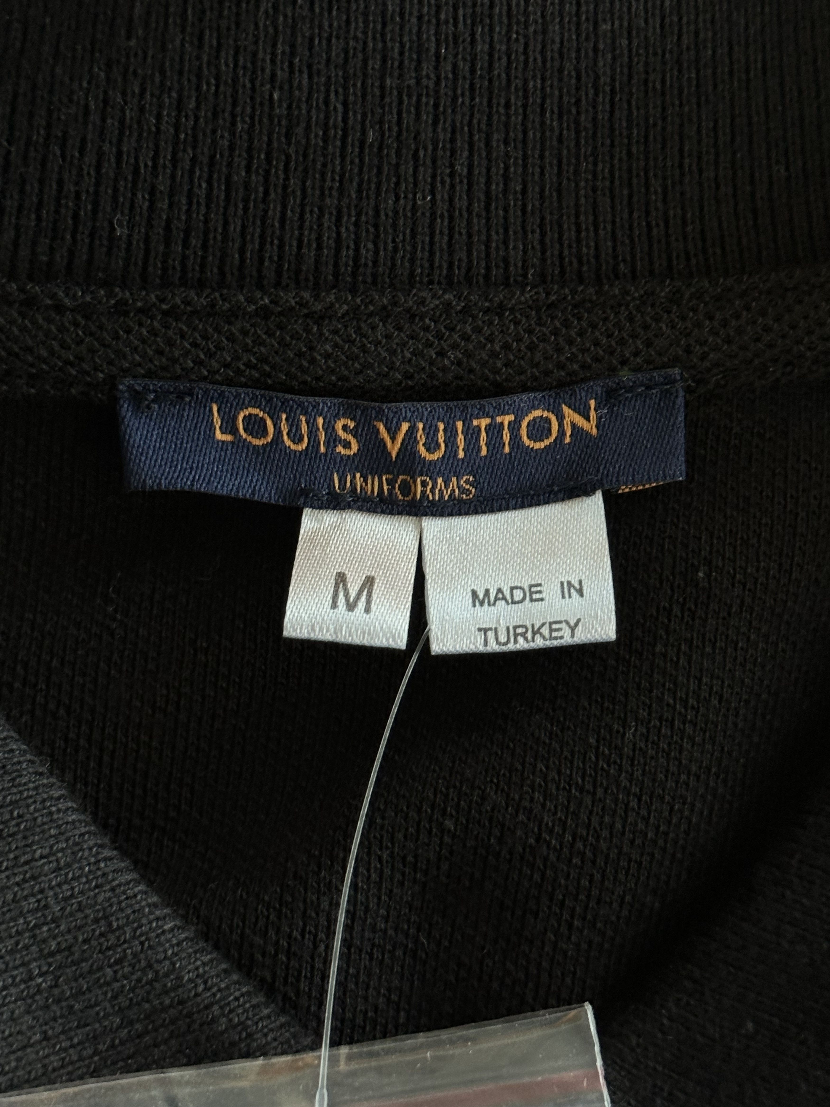 Louis Vuitton Louis Vuitton Black Embroidered Logo Polo Longsleeve T-Shirt Size US M / EU 48-50 / 2 - 3 Thumbnail