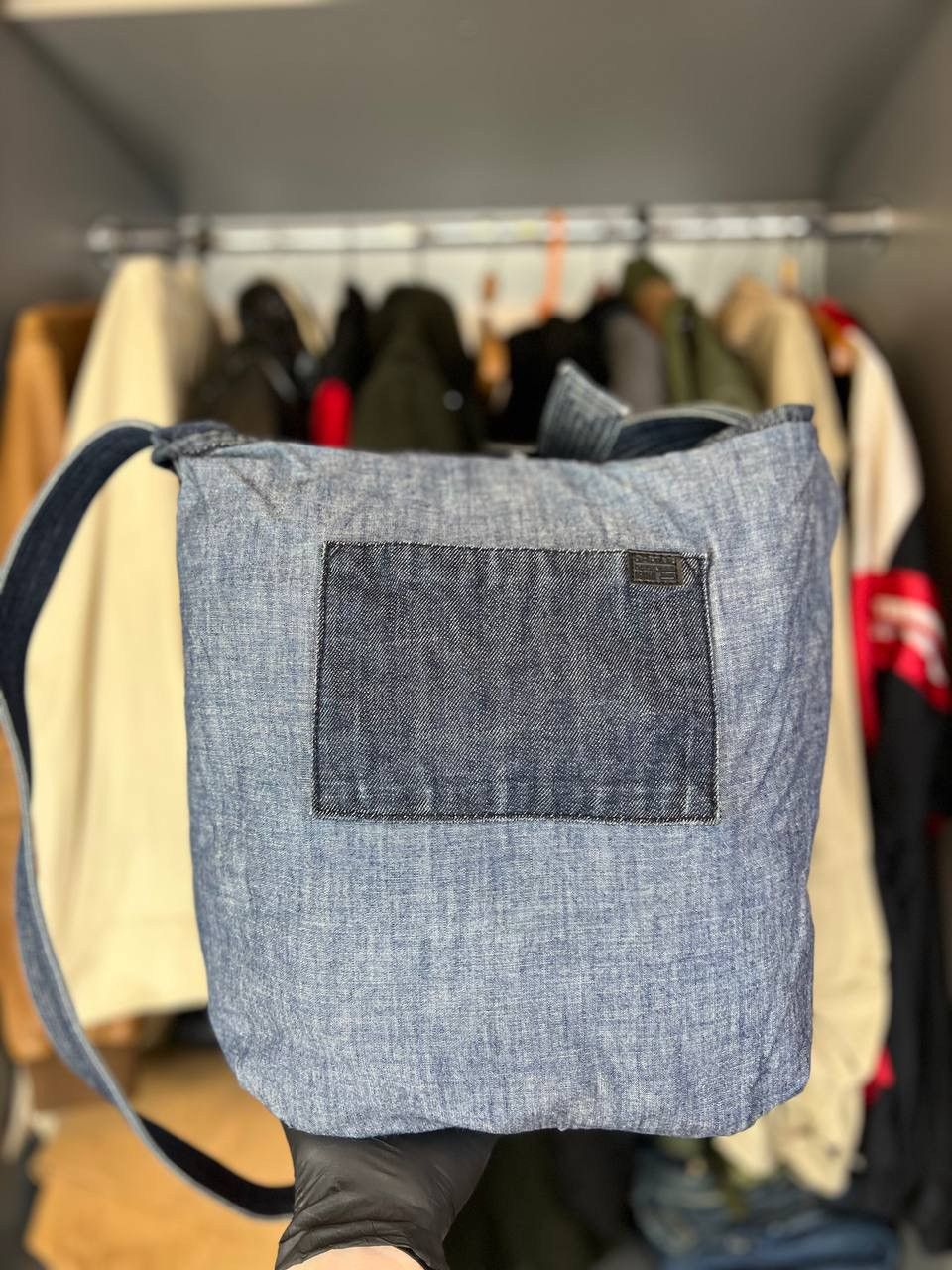 G-Star Avant Garde G-STAR RAW Denim Tote Bag Distressed Style Y2K Size ONE SIZE - 10 Thumbnail