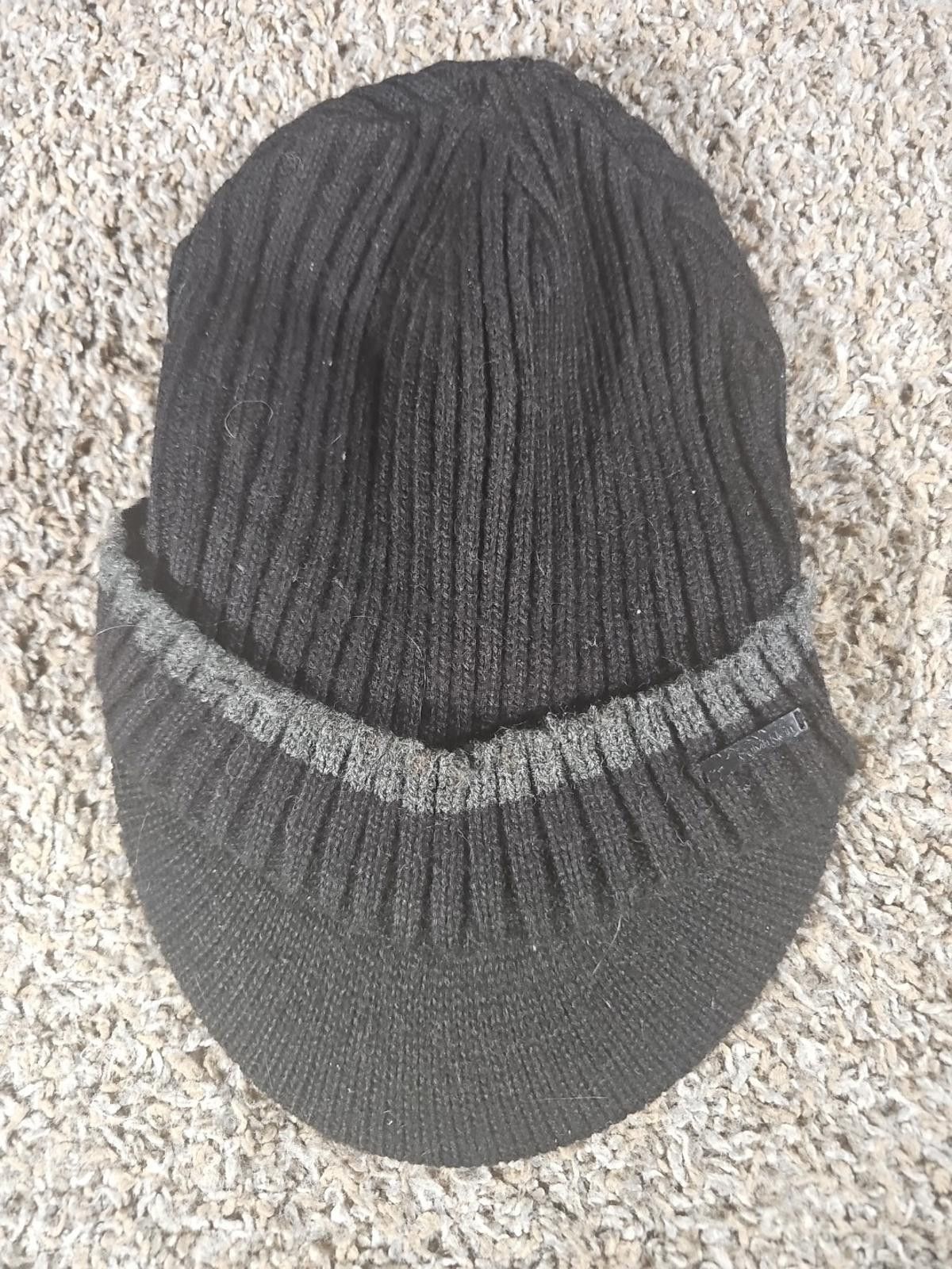 Calvin Klein Calvin Klein Knit Black Brimmed Beanie Newsboy Hat Soft Size ONE SIZE - 1 Thumbnail