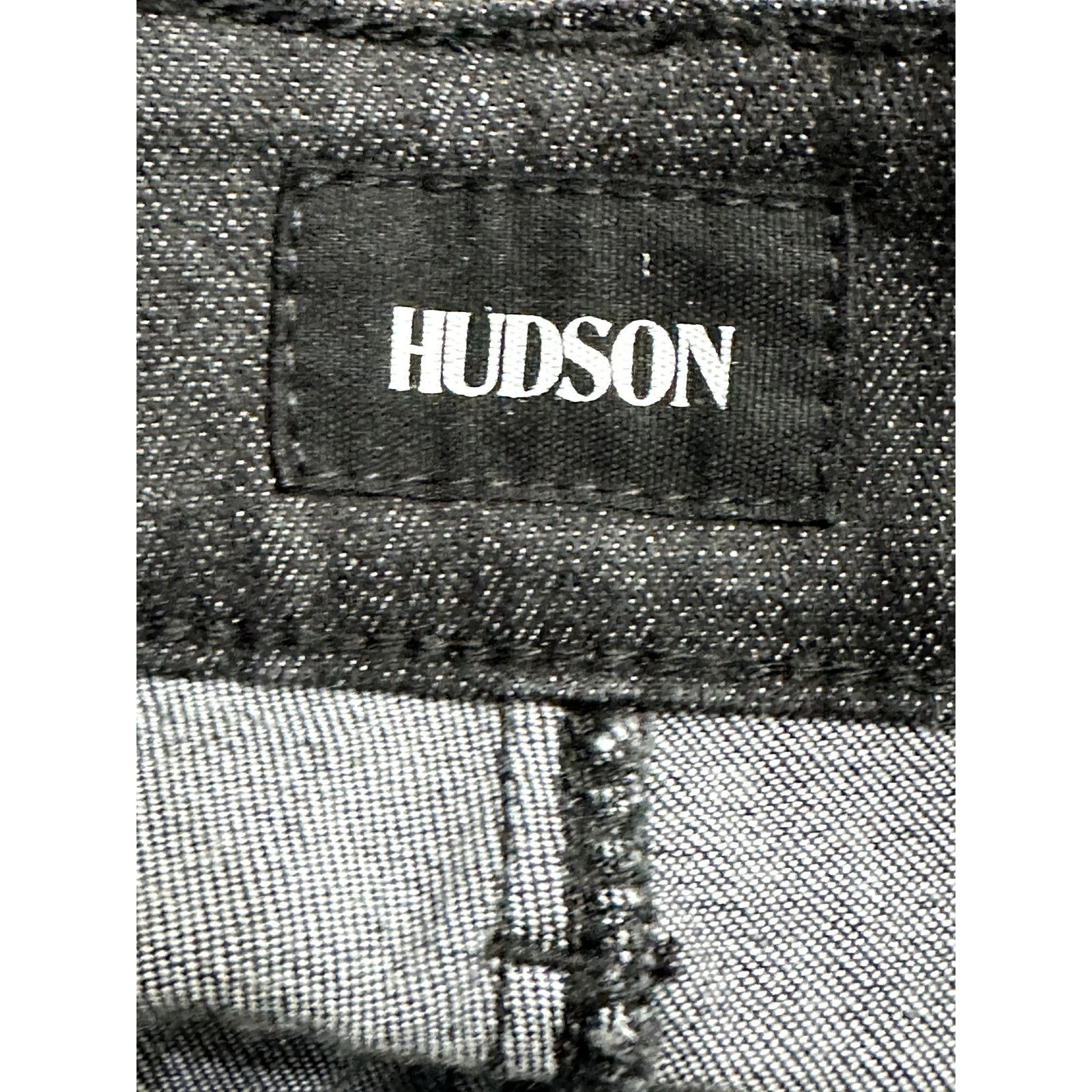 Hudson Hudson Collin Womens Flare Jeans Black Stretch Dark Wash 25 Size 29" - 8 Thumbnail