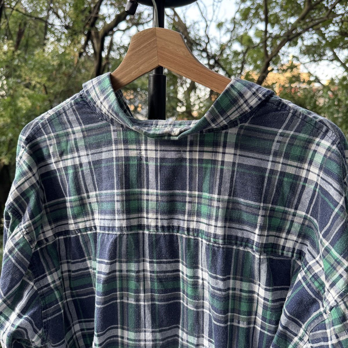 Vintage Thrashed Faded Distressed Flannel Shirt ERD Grunge Chrome Size US XL / EU 56 / 4 - 6 Thumbnail