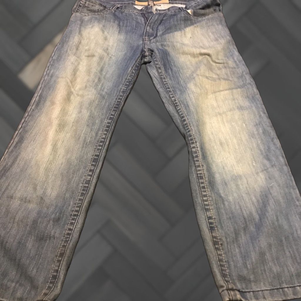 Southpole VINTAGE South Pole Premium Jeans Mens 38 Jeans Regular 30 In Blue Denim 90s Grunge Hip Hop Pockets Missing Button - Southpole Premium Size US 38 / EU 54 - 1 Thumbnail