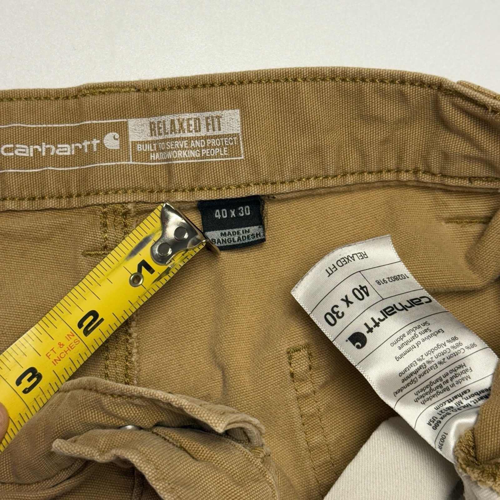 Carhartt Carhartt Pants Mens Canvas Double Knee Relaxed Fit 40x30 (37 Size US 40 / EU 56 - 12 Thumbnail