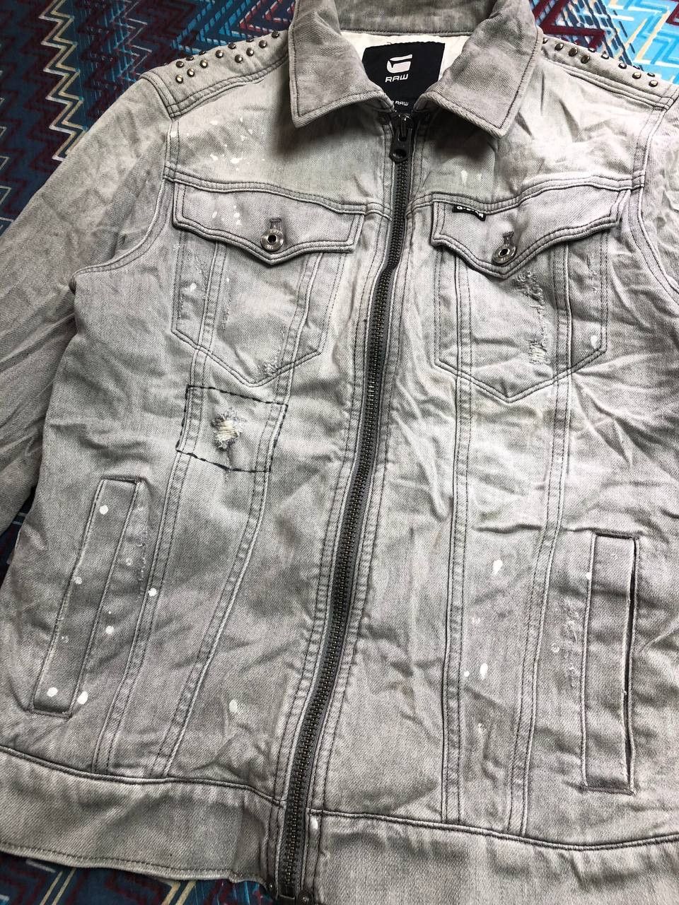 G-Star G-STAR RAW Racing Distressed Jacket Size US S / EU 44-46 / 1 - 2 Thumbnail