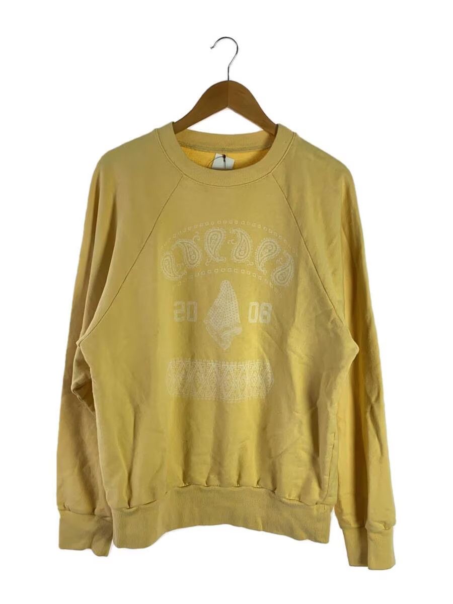 image of Kapital Paisley Raglan Sweatshirt in Yellow, Men's (Size XL)