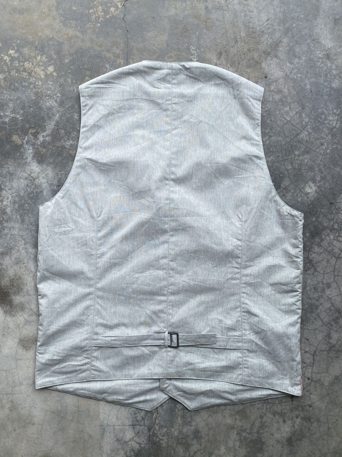 Japanese Brand Mario Giovanni check waistcoat Size 40R - 2 Thumbnail
