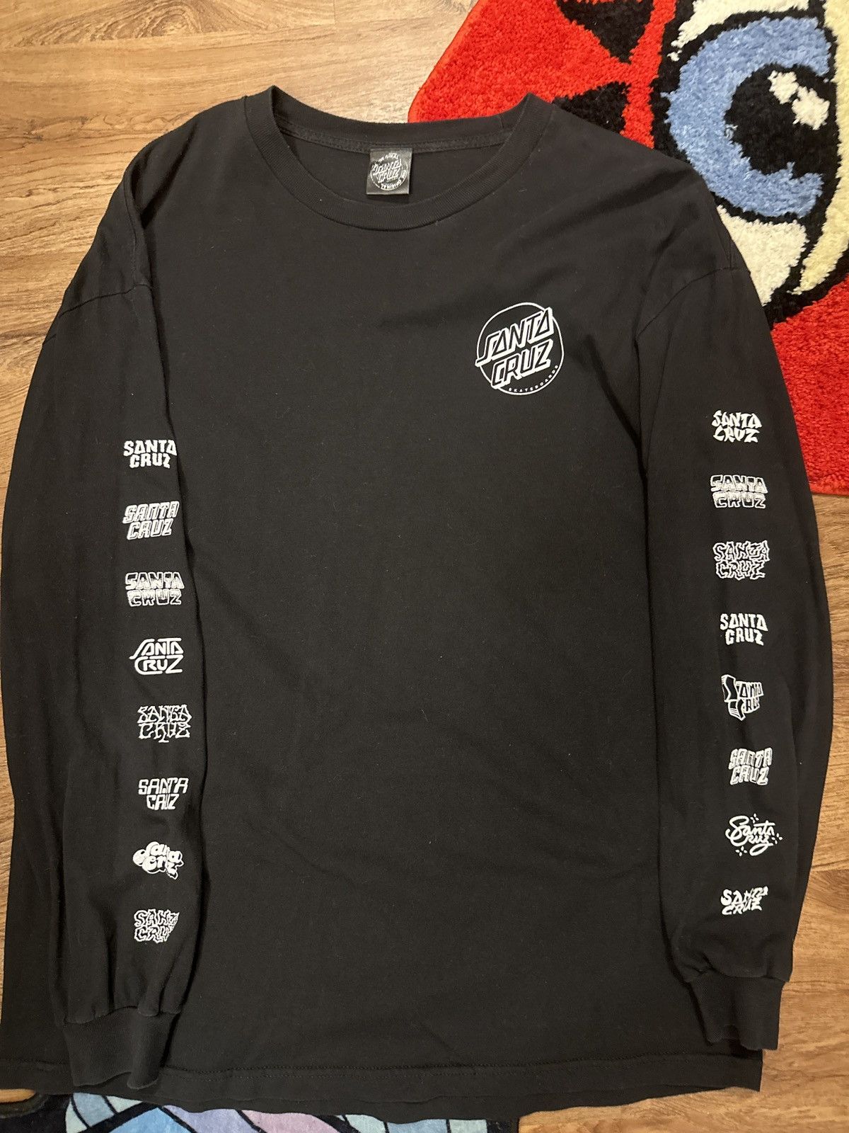 Santa Cruz Skateboards × Vintage Santa Cruz Long Sleeve Size US XL / EU 56 / 4 - 1 Thumbnail