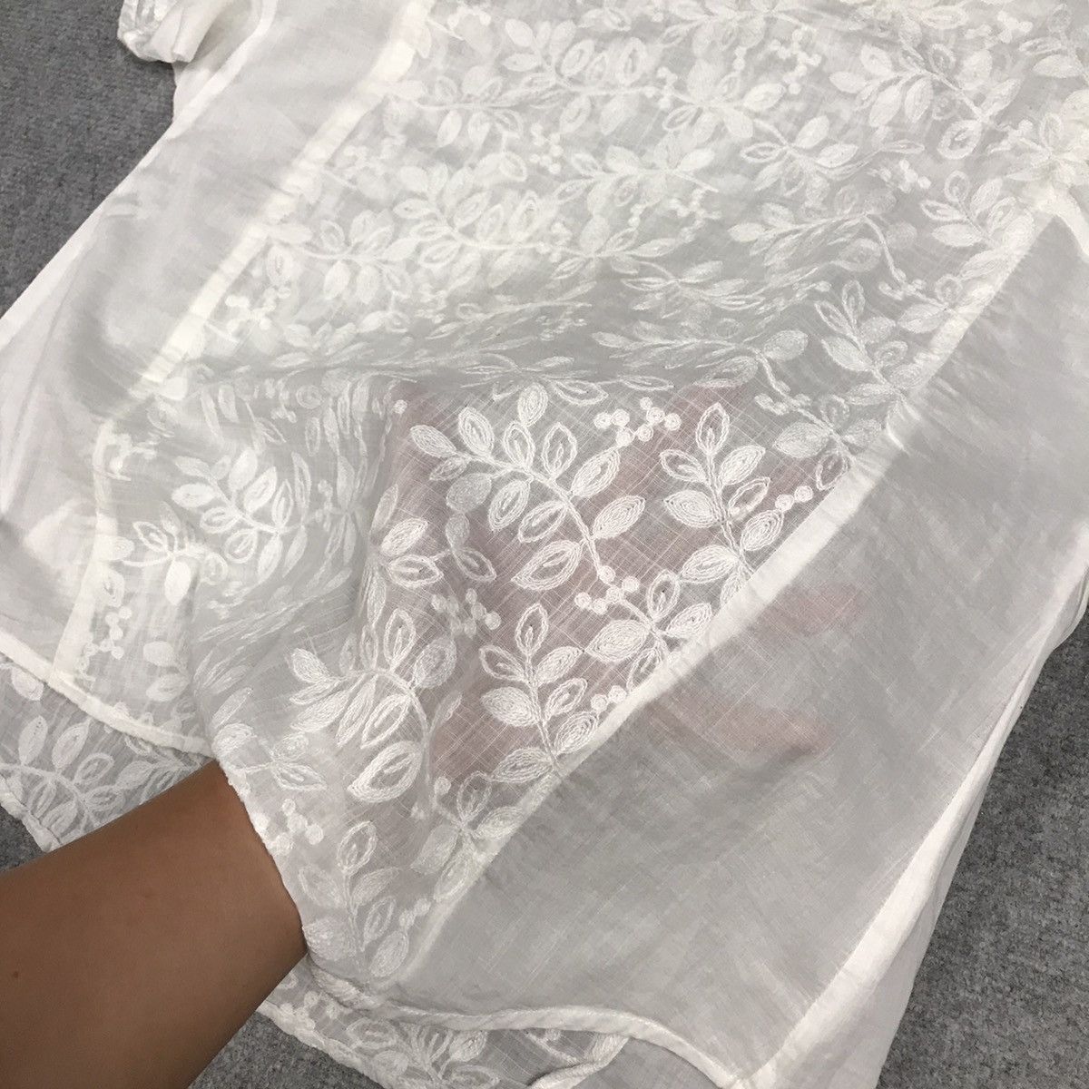Issey Miyake PLANTATION BY ISSEY MIYAKE EMBROIDERY FLOWER DESIGN Size M / US 6-8 / IT 42-44 - 5 Thumbnail