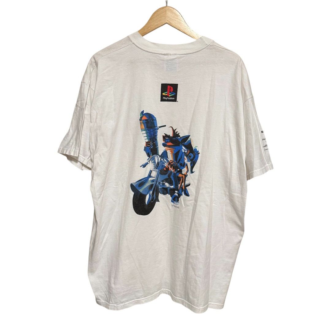 Hanes Vintage Crash Bandicoot Warped Shirt XL 90s Playstation Size US XL / EU 56 / 4 - 1 Thumbnail