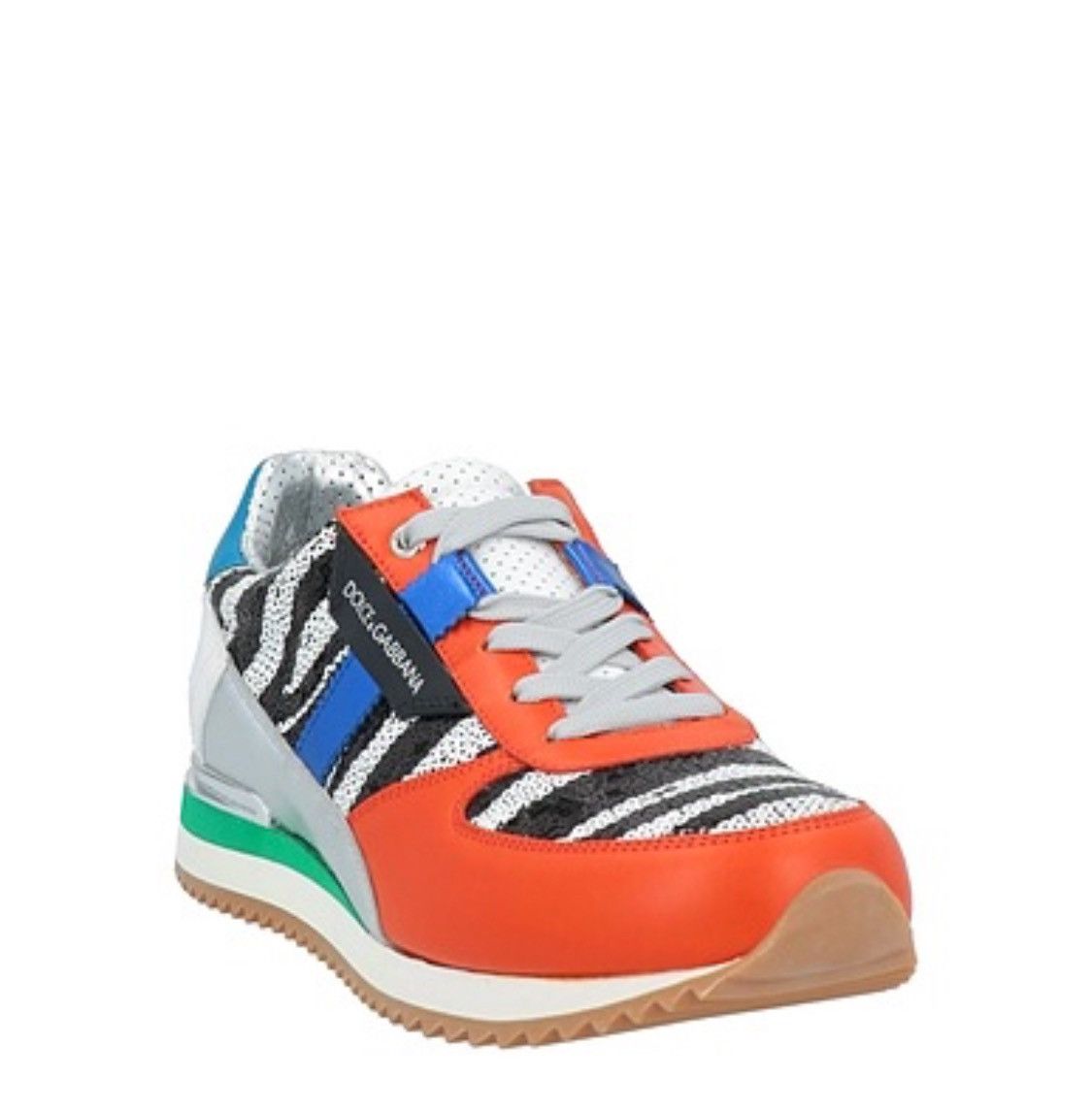 image of Dolce Gabbana Man Sneakers Orange Size: Us 8 Uk7 Eu40/5, Men's