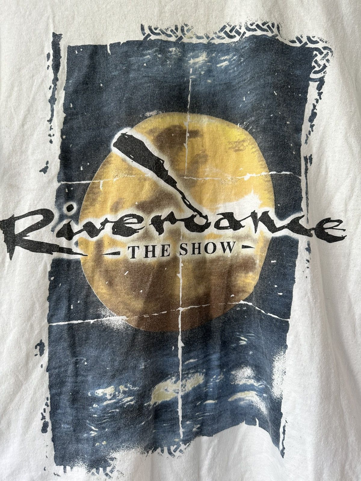 Band Tees 90s Vintage Riverdance T Shirt Over Print Size US M / EU 48-50 / 2 - 2 Thumbnail