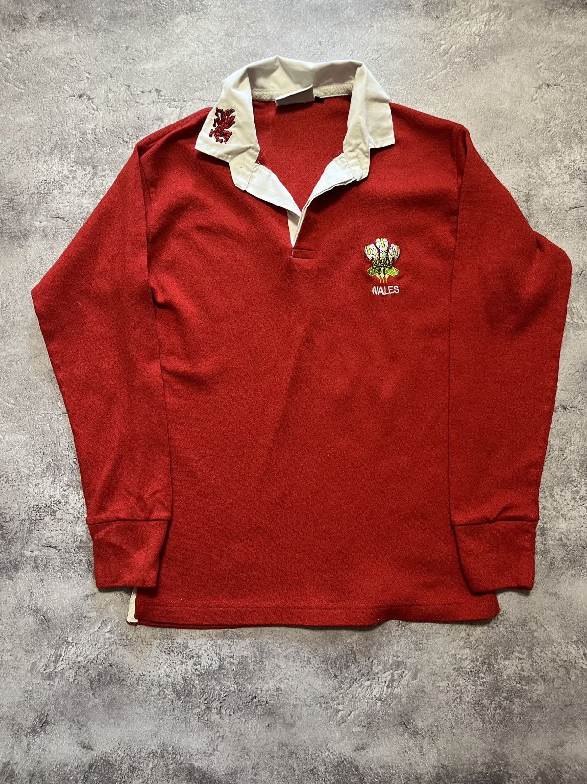 Vintage Vintage Wales Rugby shirt Size US S / EU 44-46 / 1 - 1 Thumbnail
