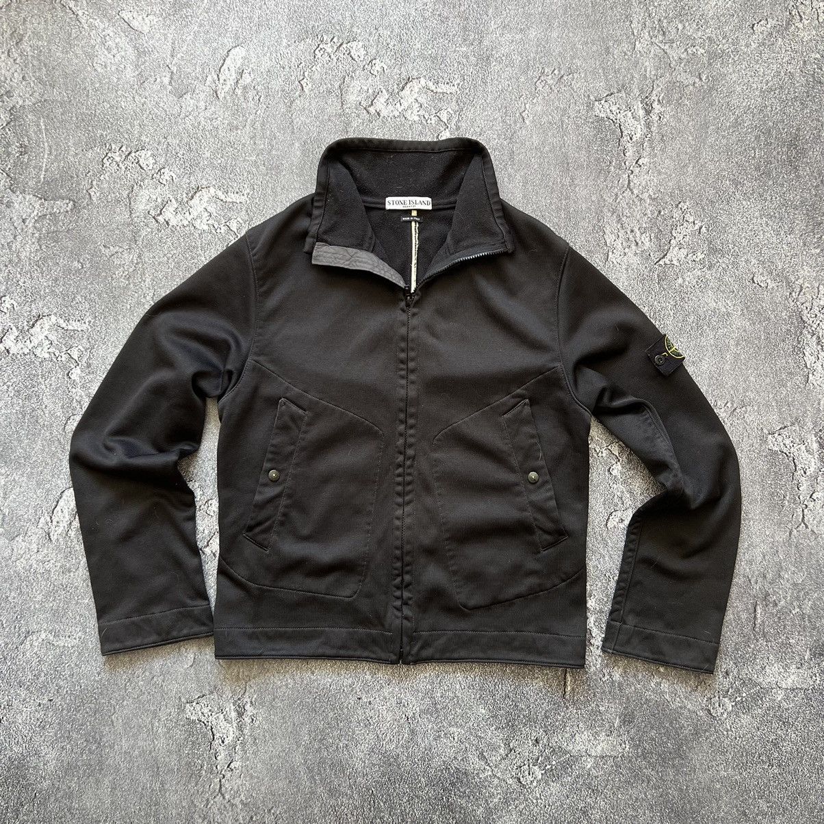 image of Massimo Osti x Stone Island 90ʼs Vintage Stone Island Softshell Jacket in Black, Men's (Size Medium