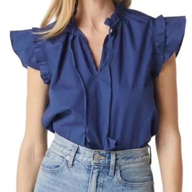 MISA Los Angeles $220 NEW Misa LA Basia Top - Midnight Navy - XS Size XS / US 0-2 / IT 36-38 - 2 Thumbnail