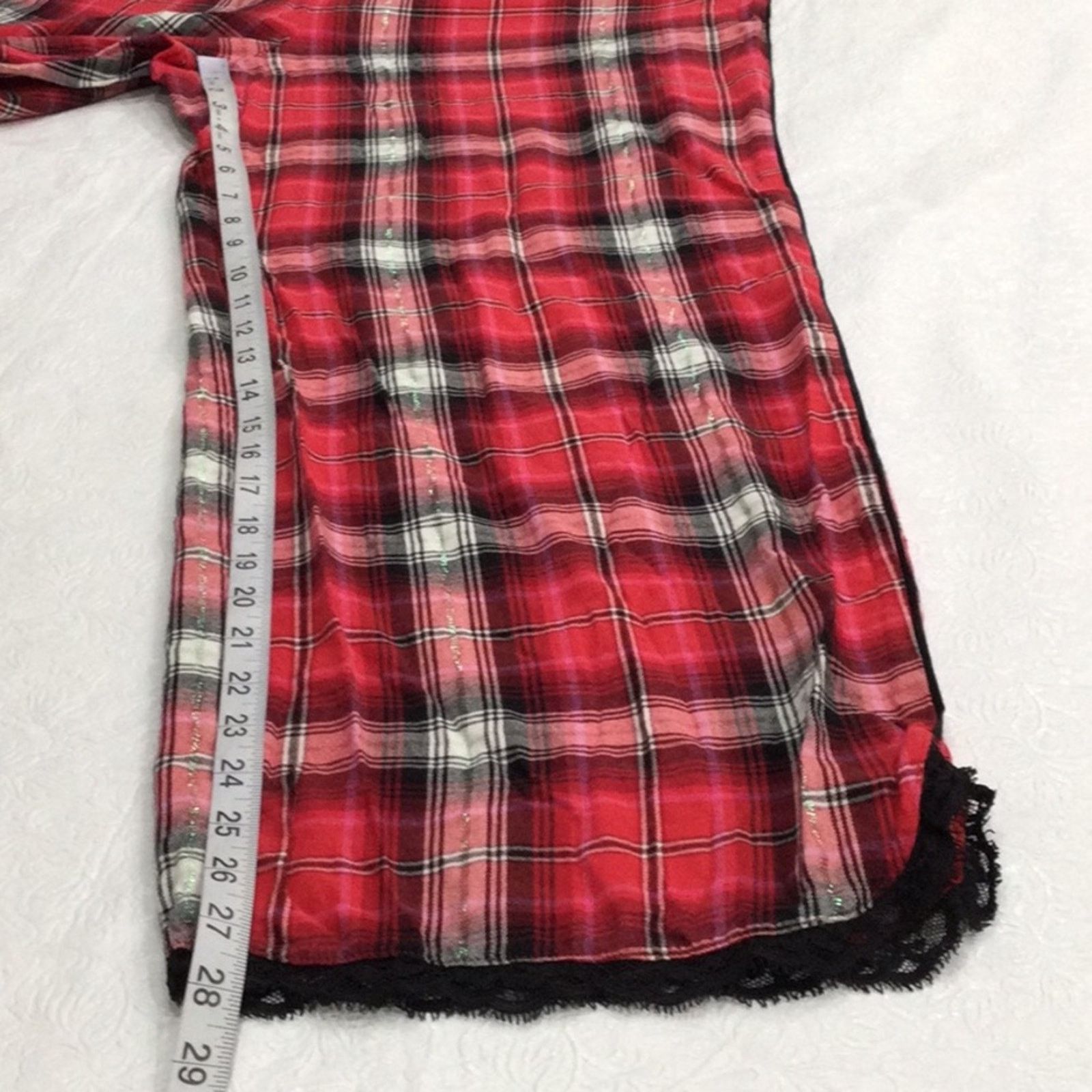 Victoria's Secret Victoria's Secret Plaid Elastic Waist Pocket Pajama Pant L Size 32" / US 10 / IT 46 - 15 Thumbnail