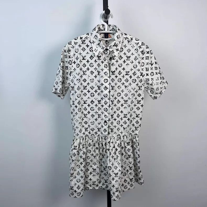 Louis Vuitton Louis Vuitton SS25 MONOGRAM cotton poplin black and white Size XXS / US 00 / IT 34 - 1 Thumbnail