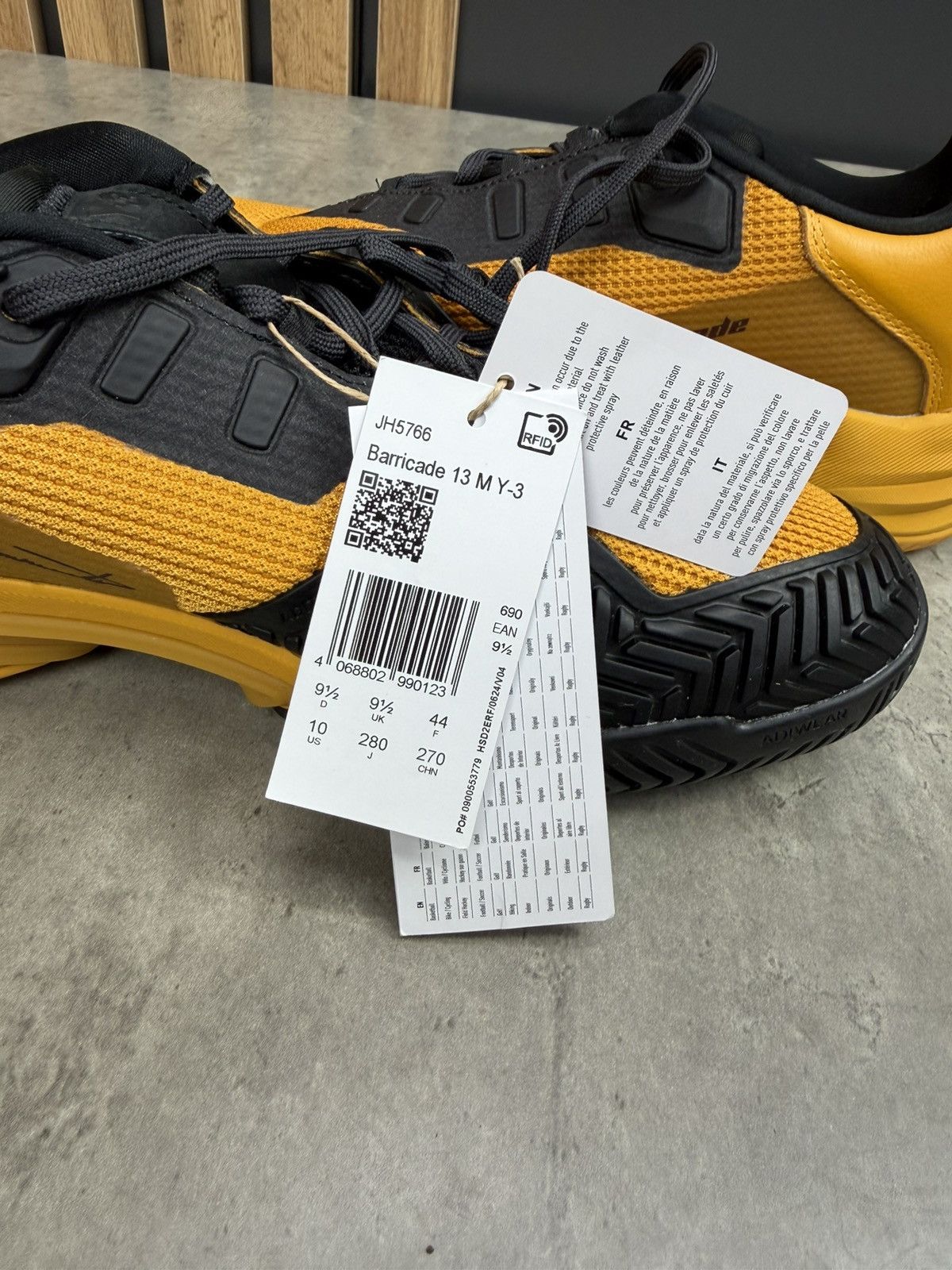 Y-3 Adidas Y-3 Yohji Yamamoto Barricade 13 Tennis Shoes US 10 Size US 10 / EU 43 - 8 Thumbnail