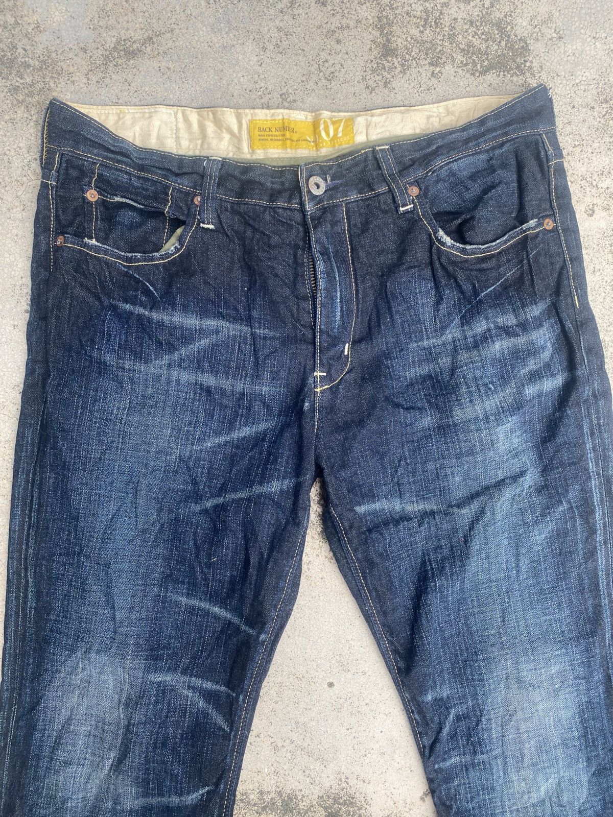 Japanese Brand × Vintage Flare Jeans Back Number Honeycomp Size US 36 / EU 52 - 4 Thumbnail