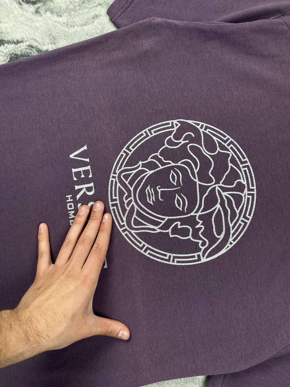 Versace Vintage Versace Home 90s Medusa T-Shirt Men Size XL Purple Size US XL / EU 56 / 4 - 5 Thumbnail
