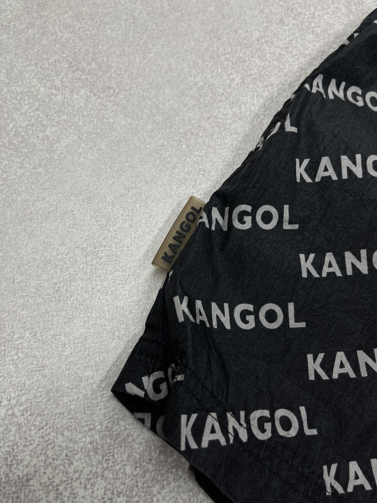 Kangol Kangol Monogram Logo Swim Shorts Black Nylon Size US 34 / EU 50 - 4 Thumbnail