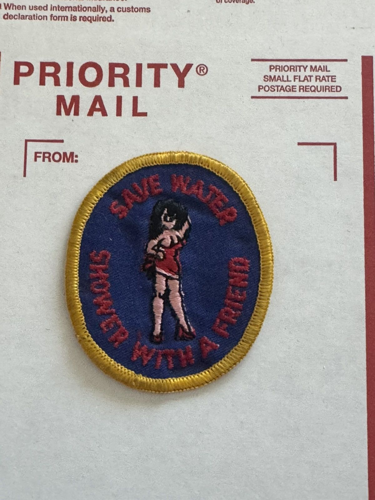 Other Vintage Save Water Shoer With A Friend Cartoon Pinup Patch Size ONE SIZE - 7 Thumbnail