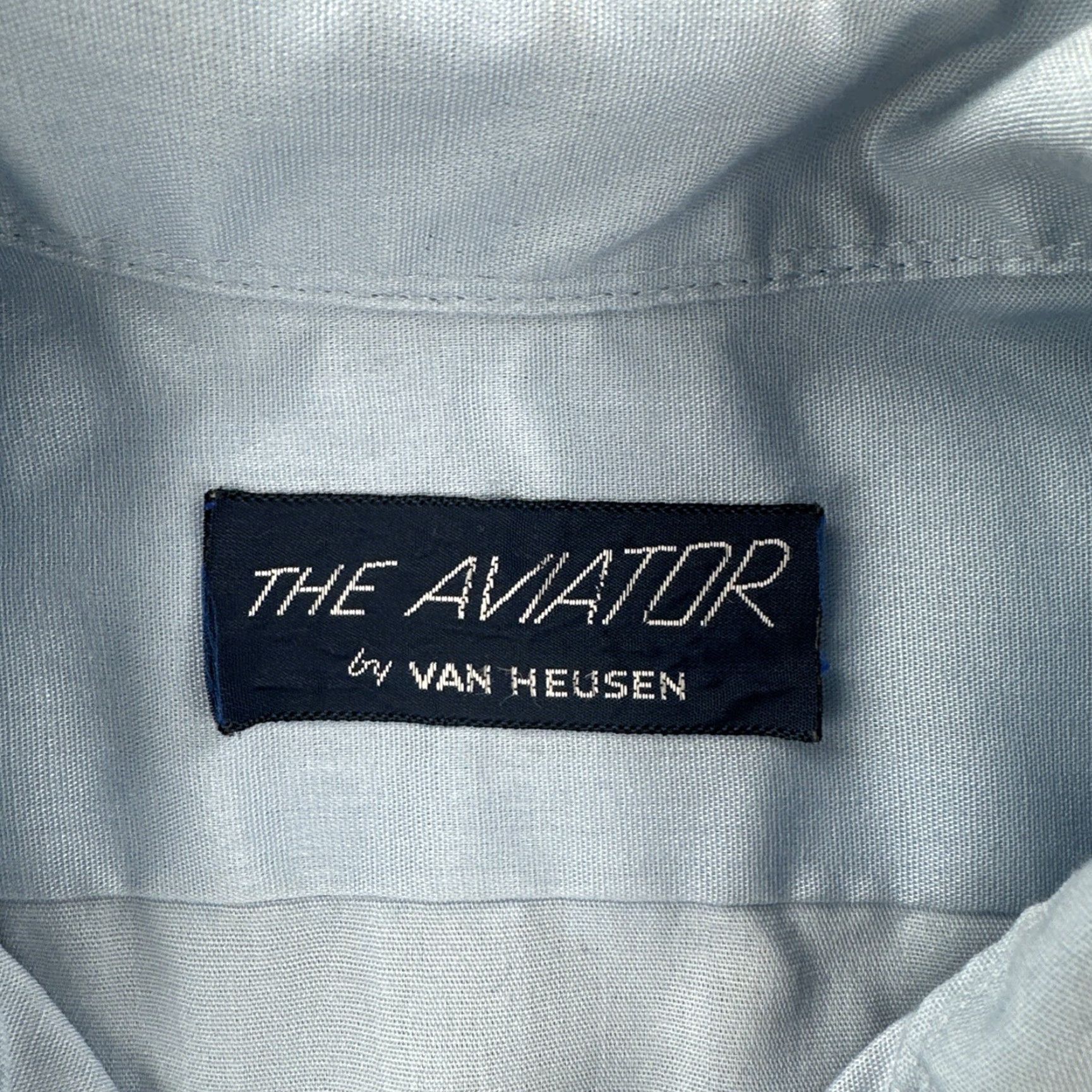 Van Heusen VINTAGE Van Heusen The Aviator Mens Size L Blue Short Sleeve Button Up Shirt 90s Size US L / EU 52-54 / 3 - 7 Thumbnail