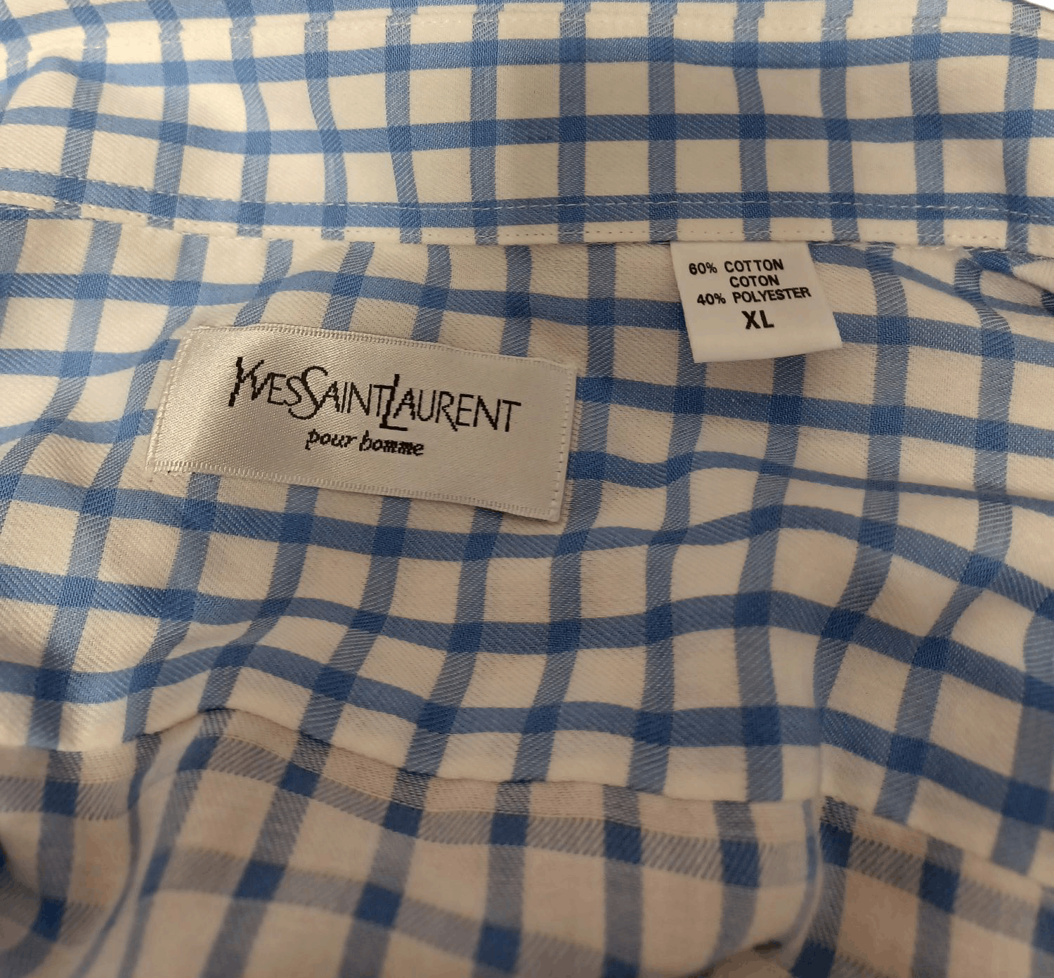Yves Saint Laurent YVES SAINT LAURENT VINTAGE CHECKERED LIGHT LUXURY SHIRT Size US XL / EU 56 / 4 - 5 Thumbnail