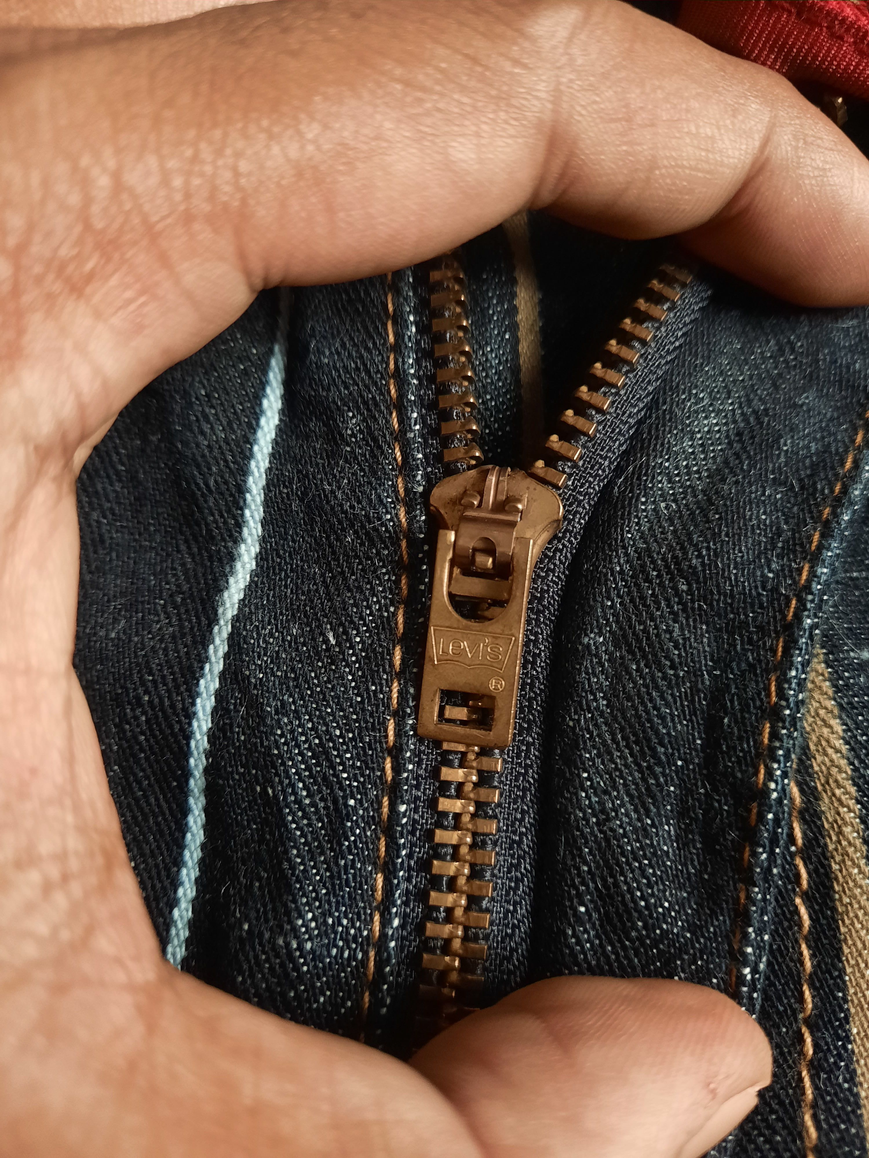 Levi's 🔥Levis japan 704 redloop indigo stripes denim jeans Size US 34 / EU 50 - 10 Thumbnail