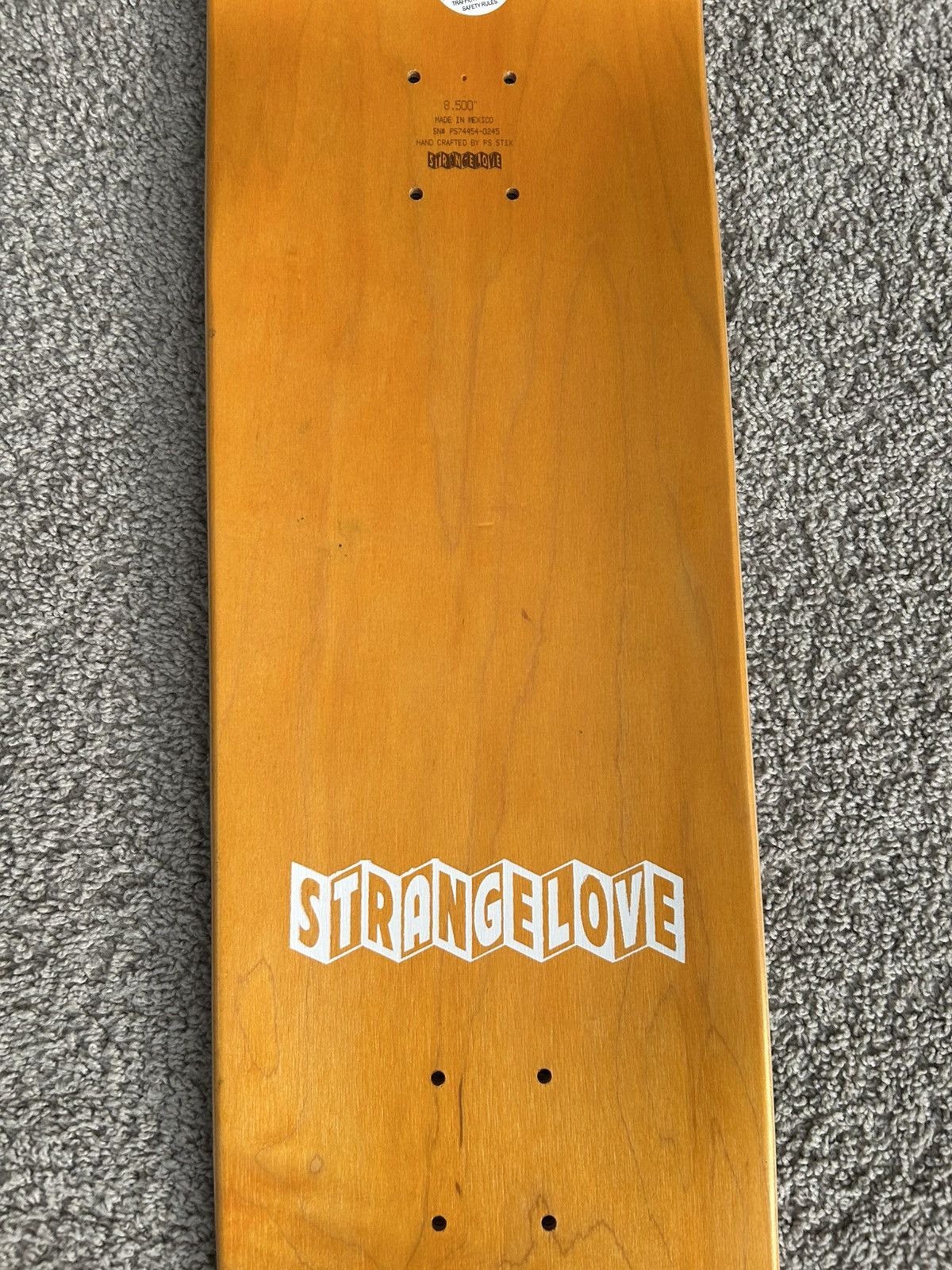 StrangeLove Skateboards StrangeLove Heart Skull Skateboard Deck Size ONE SIZE - 6 Thumbnail