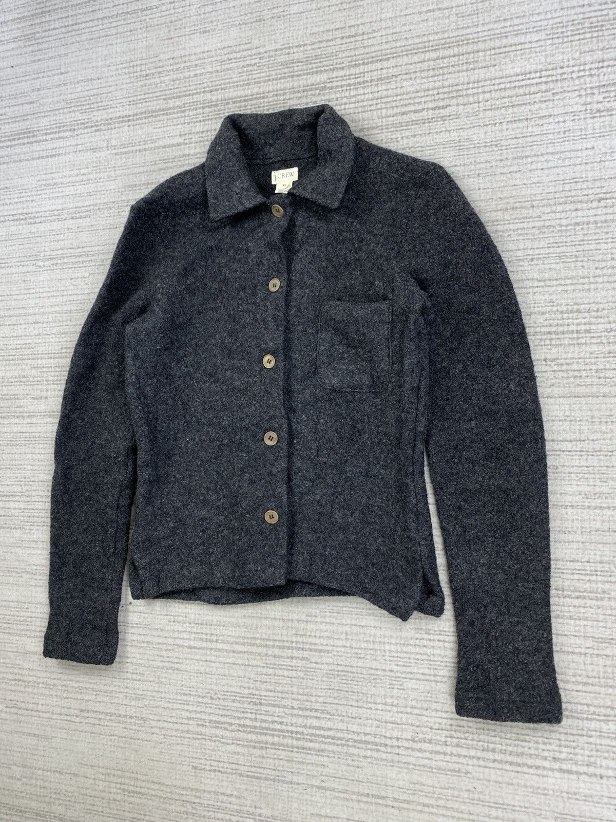 J.Crew × Japanese Brand Vintage J.Crew Rare button Wool Coat Jacket Size S / US 4 / IT 40 - 4 Thumbnail