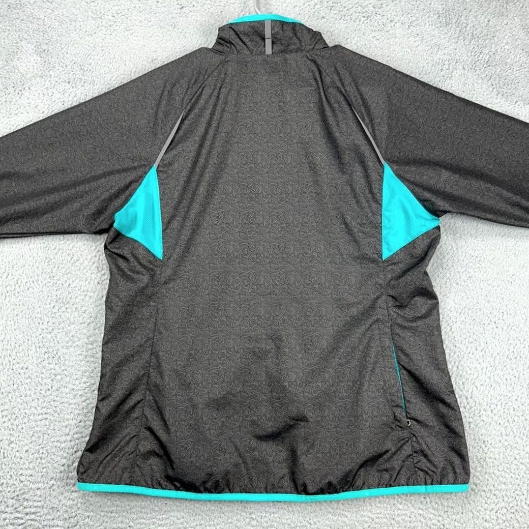 Vintage REI Jacket Women XL Grey Blue Paisley Full Zip Hiking Pockets Ladies Size XL / US 12-14 / IT 48-50 - 3 Thumbnail
