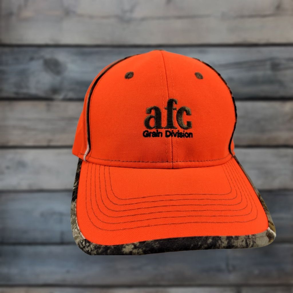 Hunter Cap America AFC Grain Division Hunters Camouflage Orange Hat Mens Adjustable Orange Camouflage Baseball Cap Mens Size ONE SIZE - 1 Thumbnail