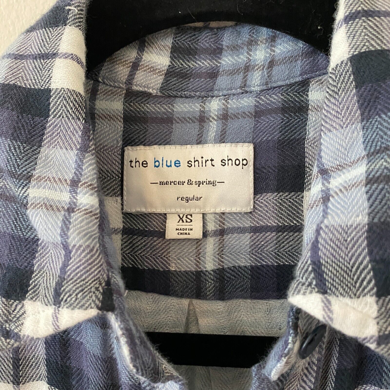 Other The Blue Shirt Shop Blue Plaid Button Down Long Sleeve Shirt Size XS / US 0-2 / IT 36-38 - 5 Thumbnail