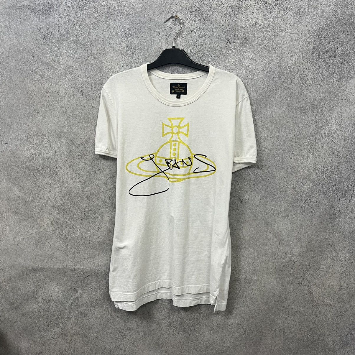 Vivienne Westwood Vivienne Westwood Big Logo T shirt White Size M Size US M / EU 48-50 / 2 - 2 Thumbnail