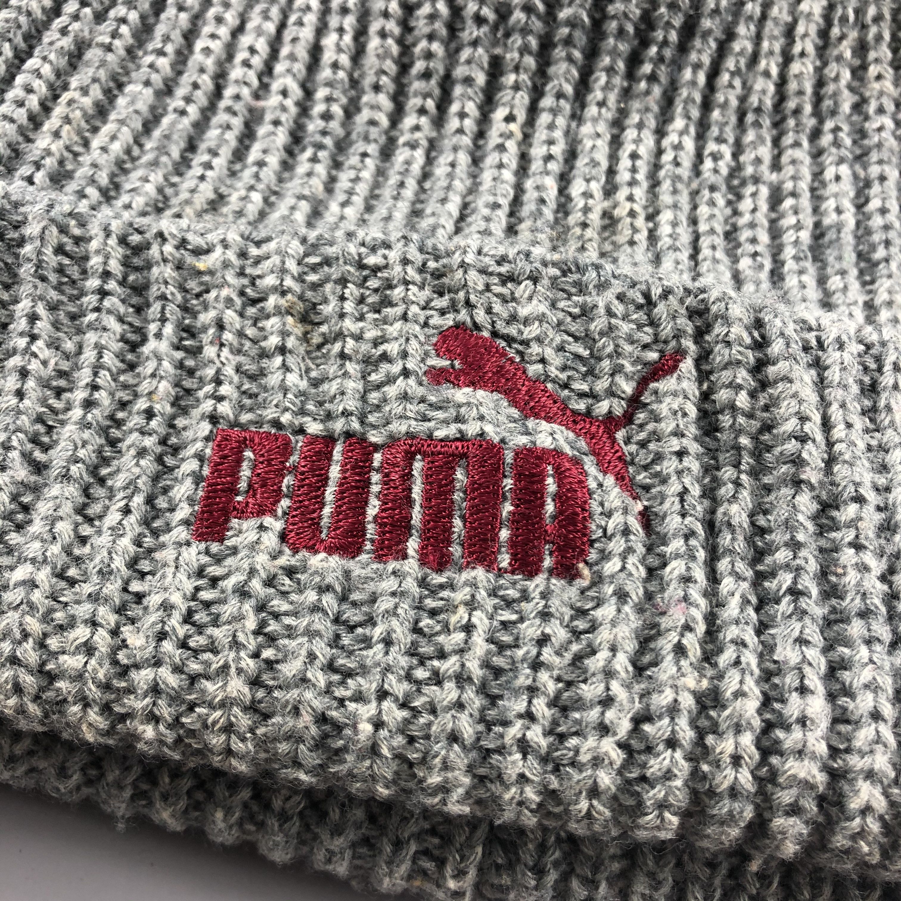 Puma × Vintage Puma Ribbed Beanie Snow Hat Snow Cap -D220 Size ONE SIZE - 5 Thumbnail