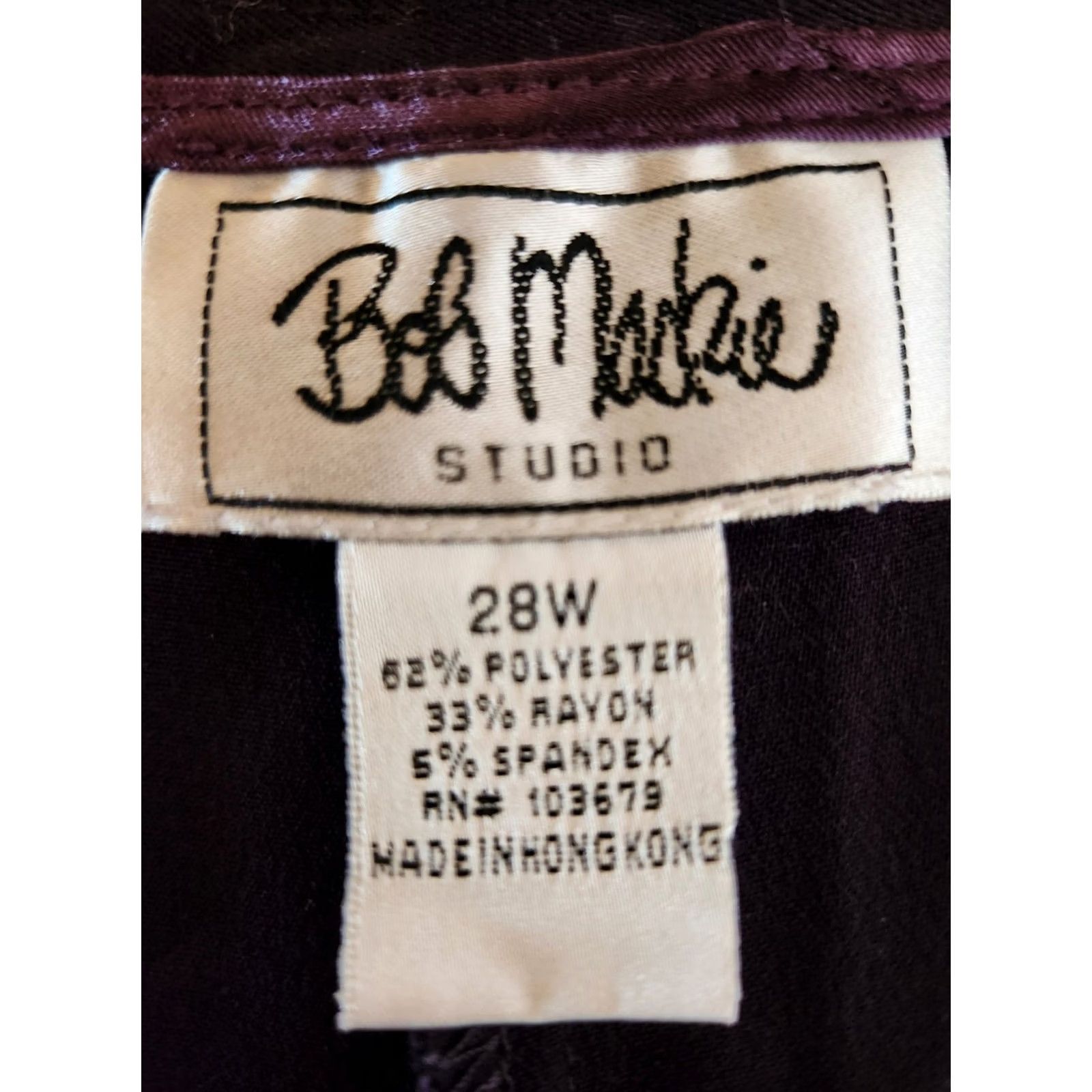 Bob Mackie Bob Mackie Studio Purple Elastic Side Waist Dress Pants 28W Women Size 28" / US 6 / IT 42 - 5 Thumbnail