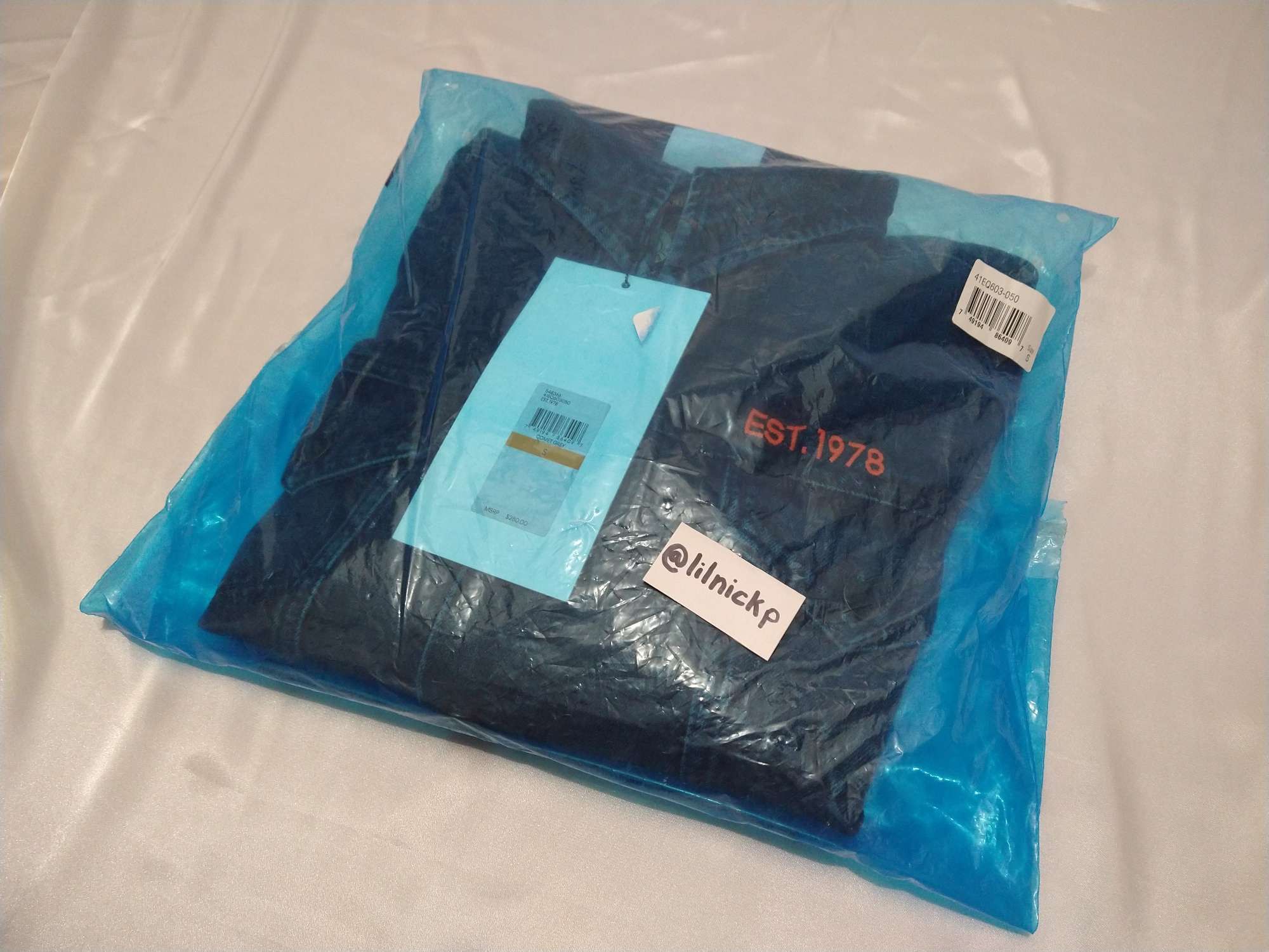 Calvin Klein 205W39NYC EST. 1978 Comet Grey Denim Trucker Jacket Size US S / EU 44-46 / 1 - 10 Thumbnail
