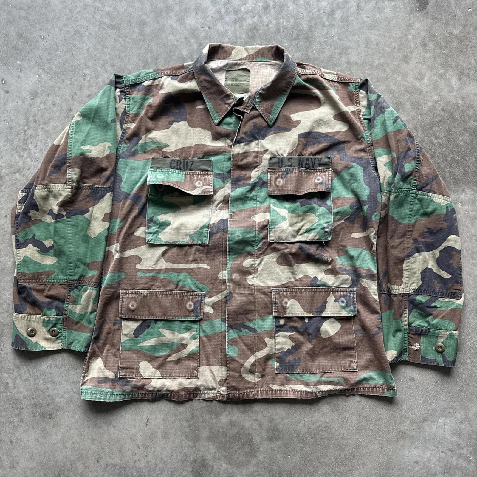 Other USA Navy Military Camouflage 1990’s Button Up Utility Jacket Size US M / EU 48-50 / 2 - 1 Thumbnail
