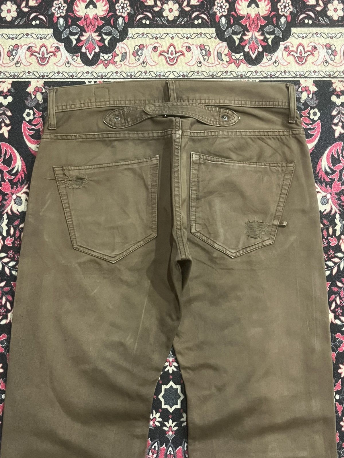 semanticdesign Vintage Japanese Semantic Design Brown Wash Distressed Pants Size US 30 / EU 46 - 6 Thumbnail