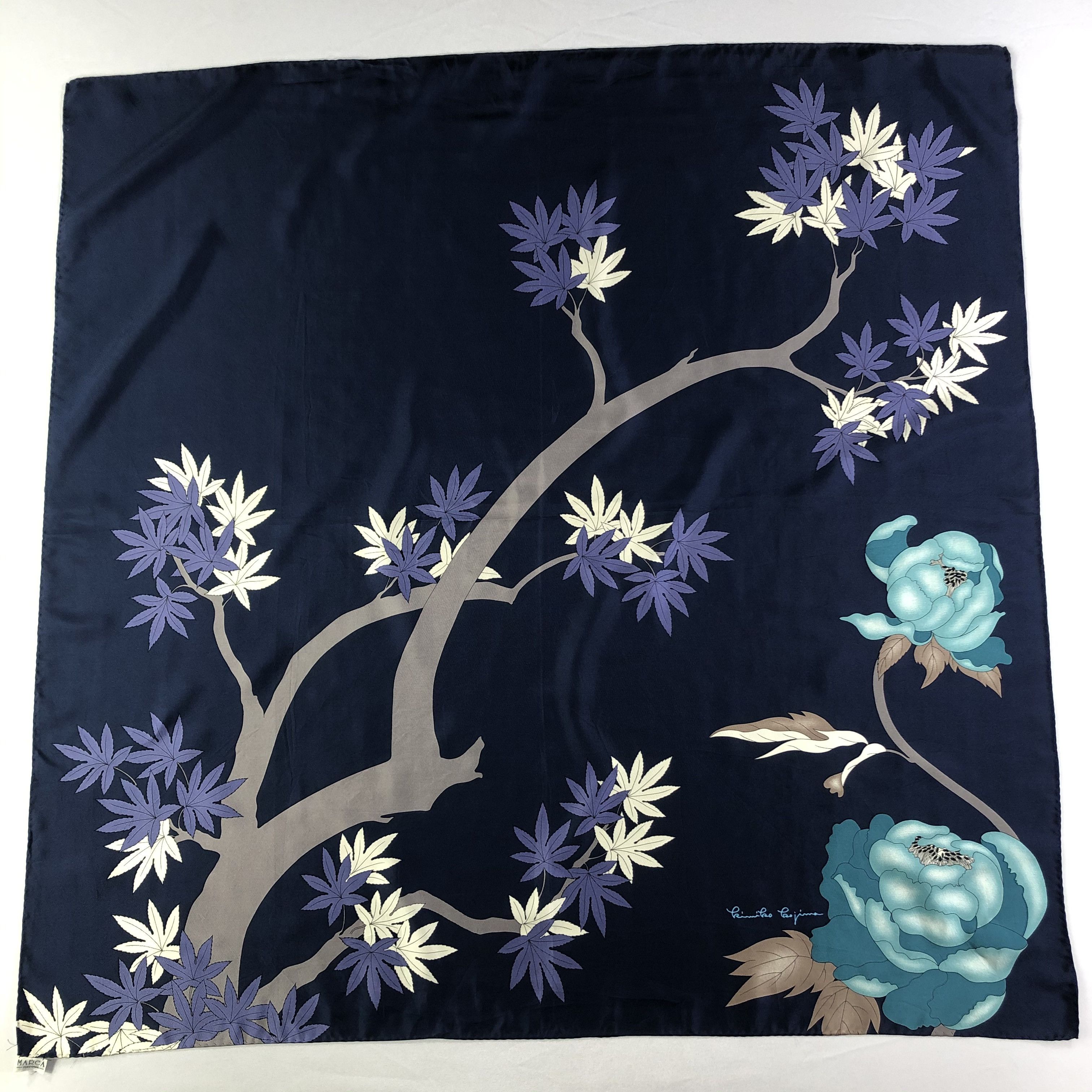Vintage Vintage Kimiko Kojima Silk Scarf Size ONE SIZE - 2 Thumbnail